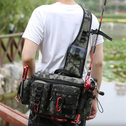 Fishing Waist Pack Sling Bag Water-Resistant  Lightweight
