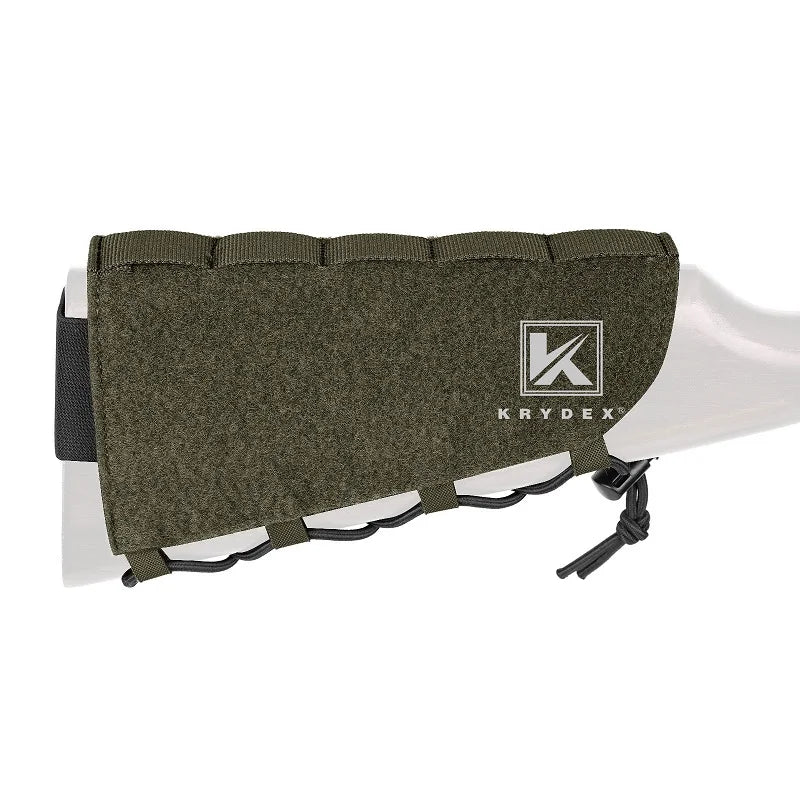 KRYDEX Tactical Rifle Stock Pack For Right Hand Cheeck Pad Buttstock