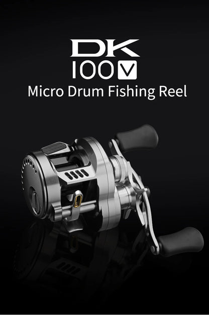 Kawa Fishing Reel Cast Drum Wheel DK100/150/200 Drag 7/15kg Casting Reel12+1BB Weigt 188/203g Metal Body Handle With Rubber Knob