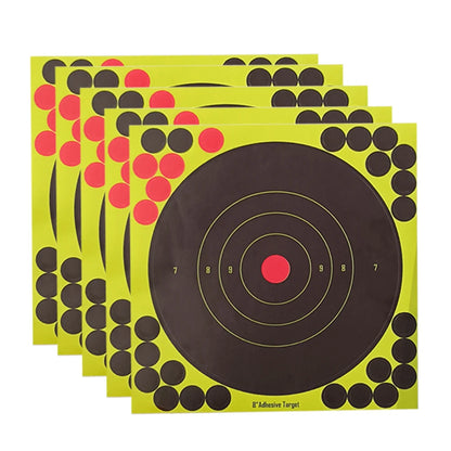 100-10PCS 8-inch Splatter Target High Visibility Adhesive Shooting Target Stickers Reactive