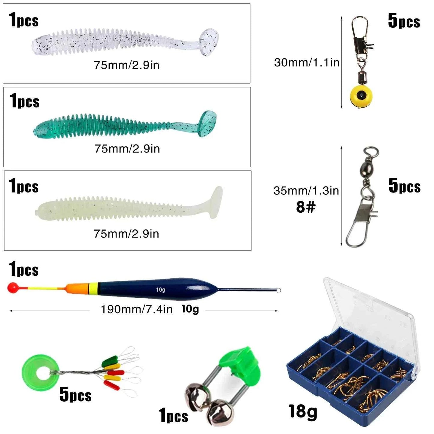 Sougayilang Baitcasting Fishing Rod and Reel Combo 5Section Fishing Rod and 7.2:1 Gear Ratio Reel Full Kit