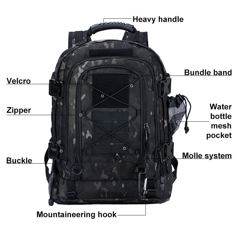 Tactical Backpack Military Army Daypack Assault Pack for Men Molle Backpacks