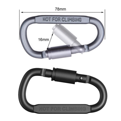 1/2/6 Piece Carabiner Set For Key Camping  Alloy Aluminum