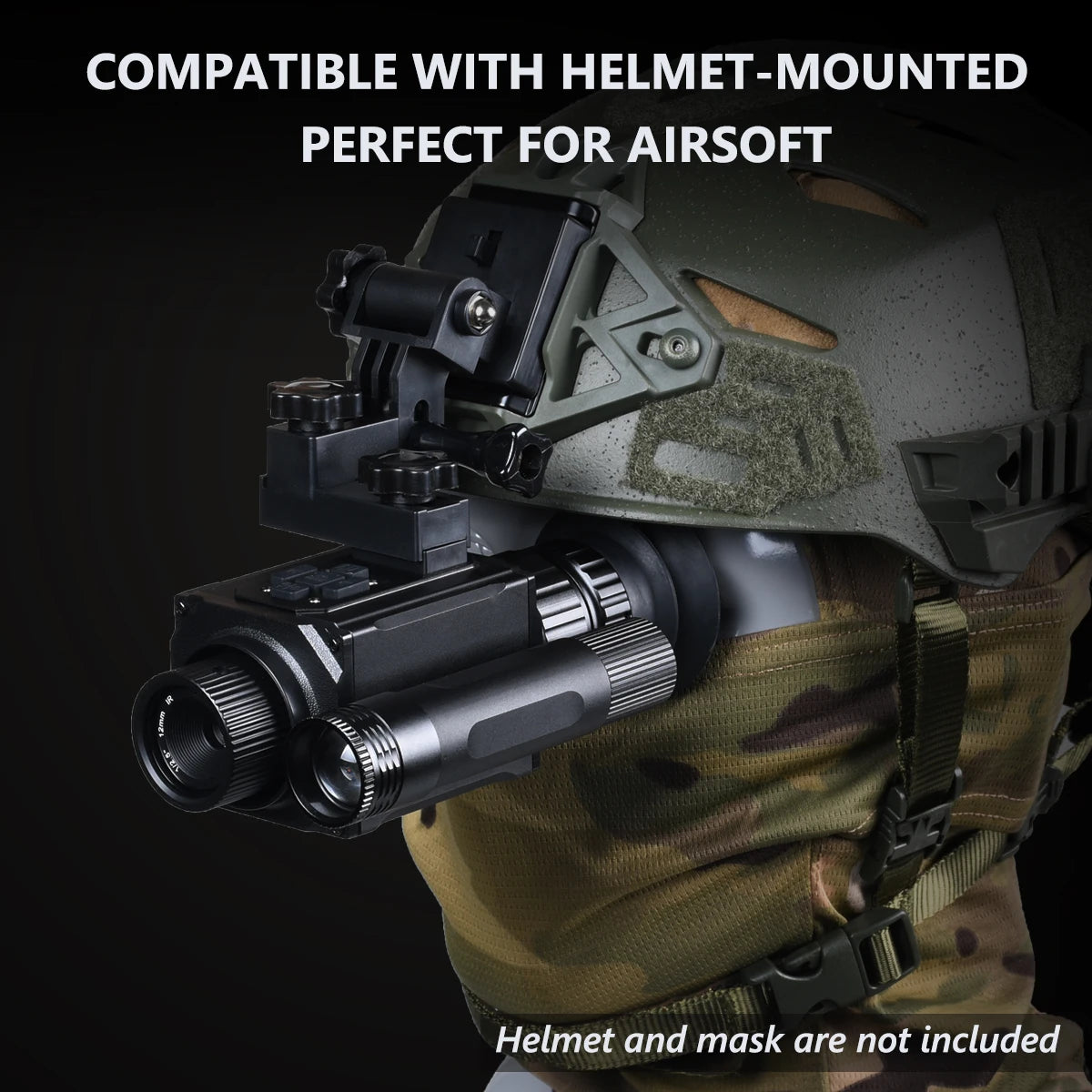 Megaorei NK006 Helmet Night Vision Monocular Long-Distance Infrared 5X Zoom 1080P