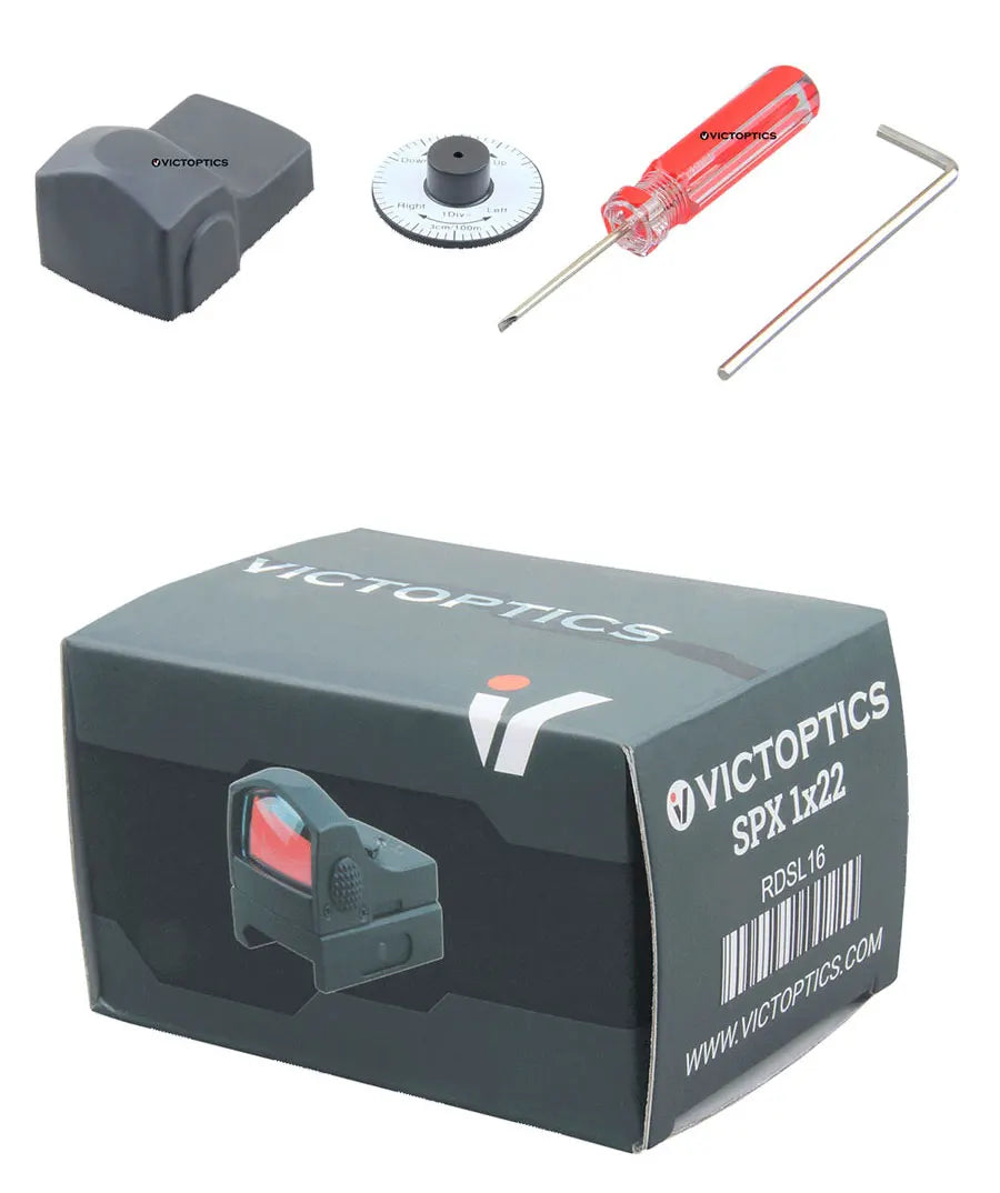 VictOptics 1x17x22 Red Dot Sight | 3.5MOA&6-Level Dot | Compatible With Docter Footprint | Weaver&Dovetail Mount | Lightweight