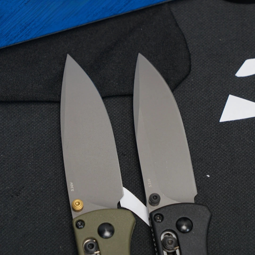 535 Outdoor Folding Knife (Military Green Grey Blade), Fiberglass Handle, Fishing, Hiking,