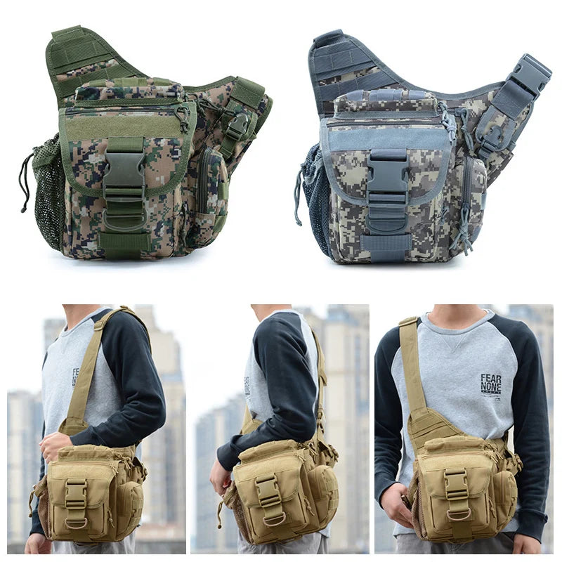 Outdoor Waterproof Durable Men Climbing Chest Shoulder Bag