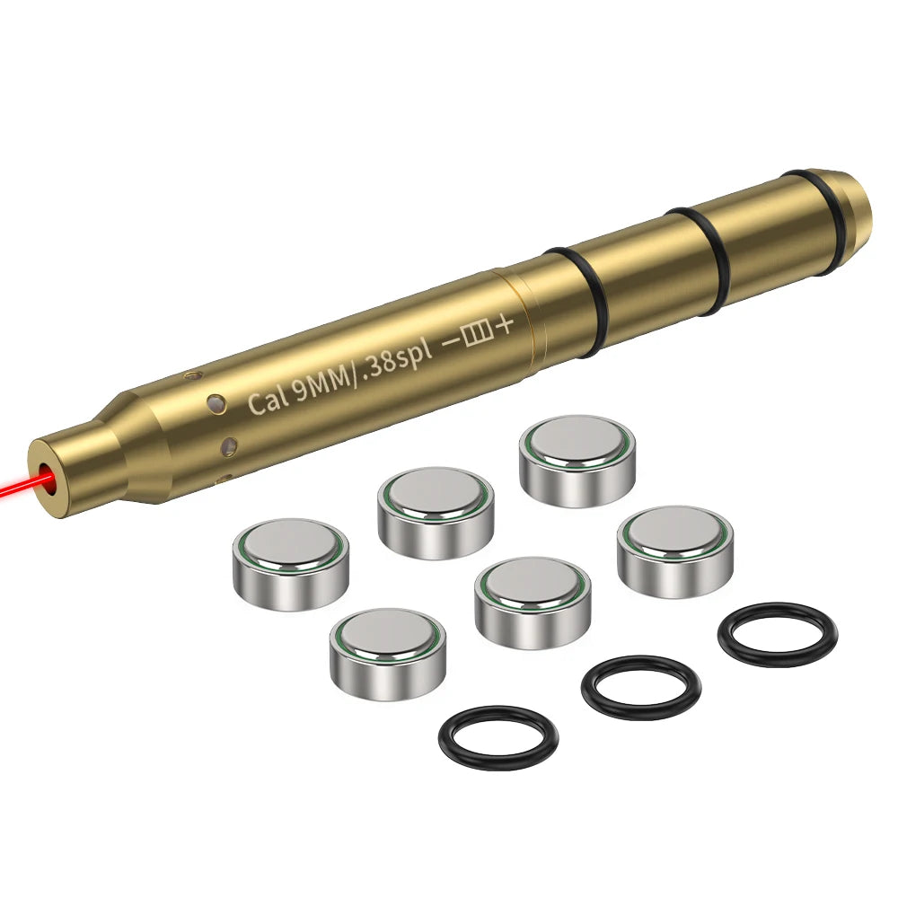 9MM/38SPL Red Laser Boresighter Cartridge Dot Sight