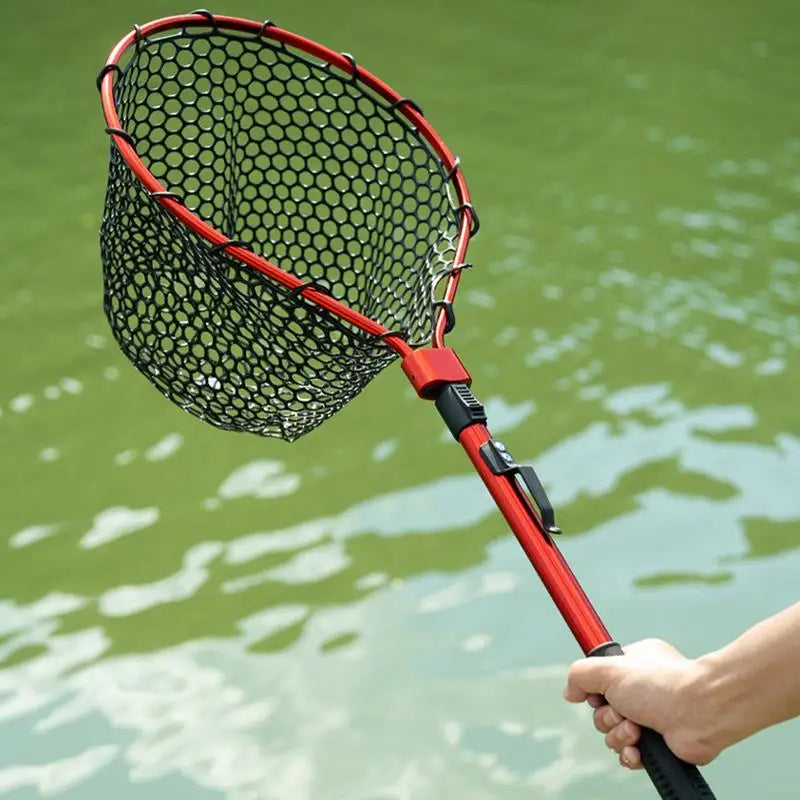 Telescoping Fishing  Net  Folding Fishing Net With Handle