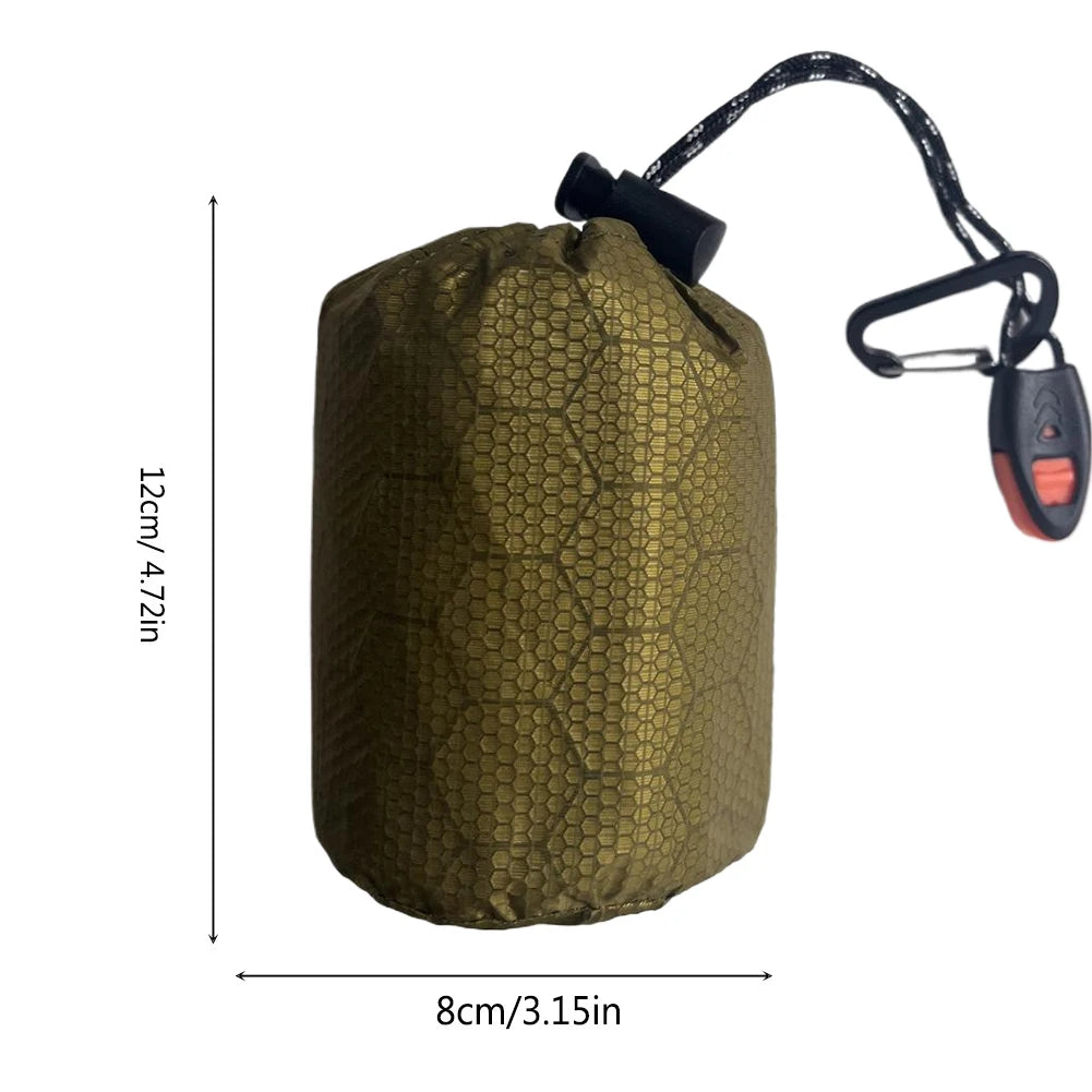 2-5PCS Waterproof Thermal Emergency Sleeping Bag Portable Bivy Sack Survival Blanket Bags Windproof for Camping Hiking Outdoor