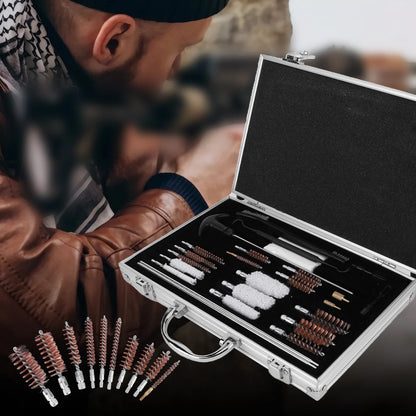 Gun Cleaning Kit Gun Cleaner Set Gun Brush Pipe Cleaning Tools Kit Barrel Brush Tool for Hunting and Gun Maintenance