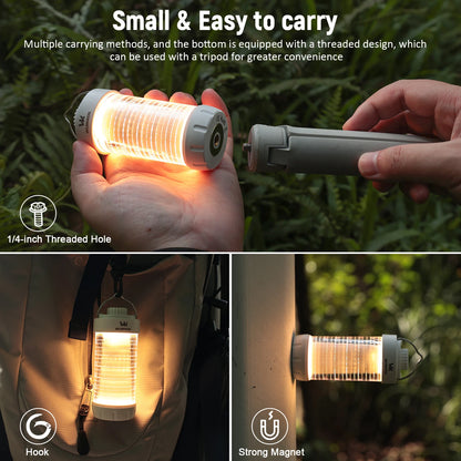 Wurkkos CL01 Mini RGB 360° Flashlight 550 Lumens 21700 Rechargeable LED Flashlight Camping Light Power Bank Waterproof