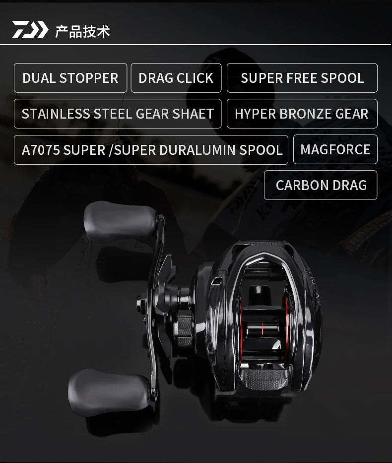 2025 DAIWA PT300  Baitcasting Fishing Reel 10+1BB Max Drag 13kg Saltwater Wheels