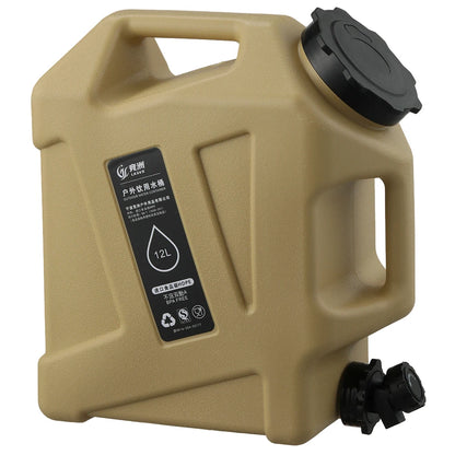 12L Camping Water Container Large Capacity No Leakage BPA Free