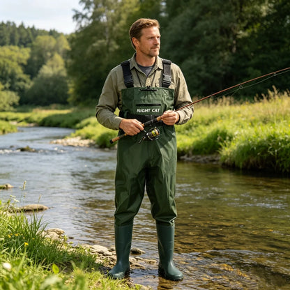 Fishing Wader for Men Women Waterproof Chest Wader with Boots Belt Breathable Lightweight