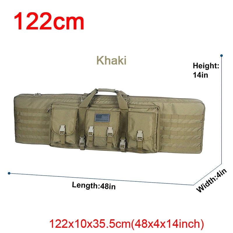 LQARMY 32 38 42 48 inch Double Rifle Case  Airsoft Gun Case