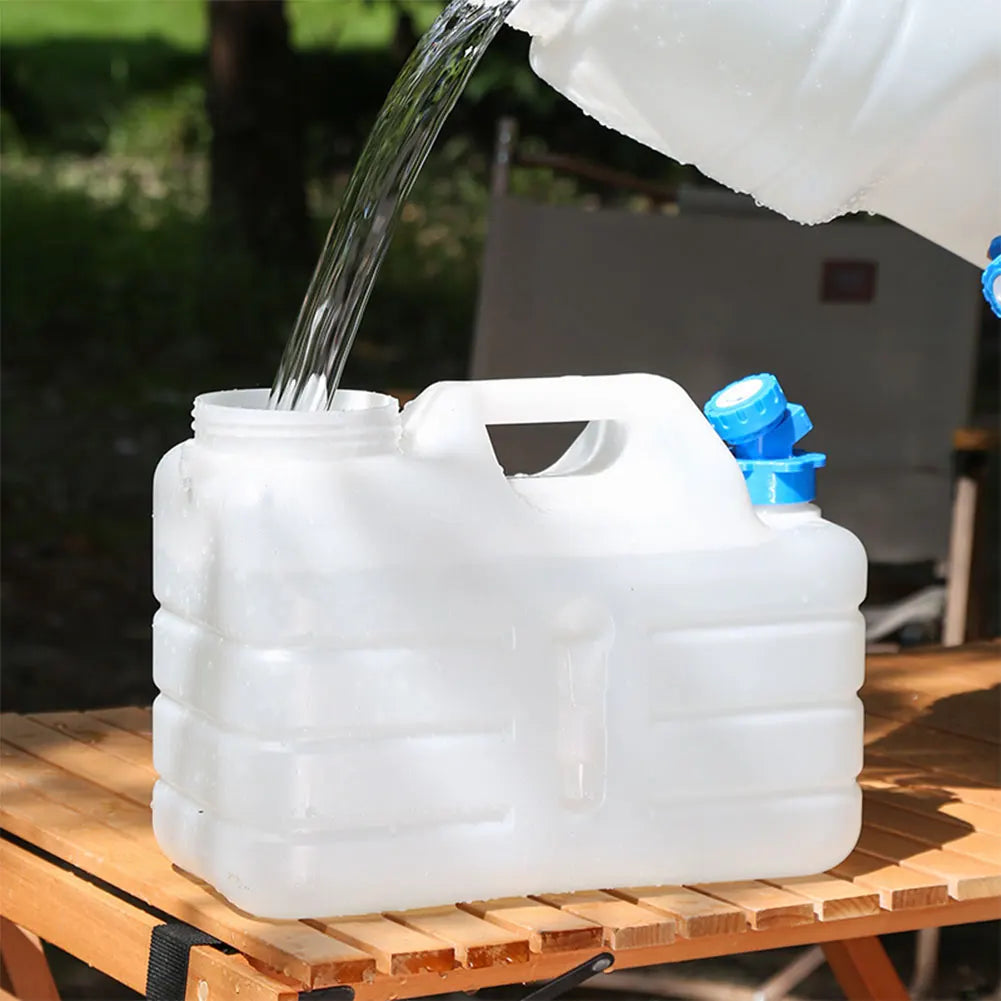 10/11/12L Drinking Water Container with Spigot Leakproof Camping Water Tank Large Capacity