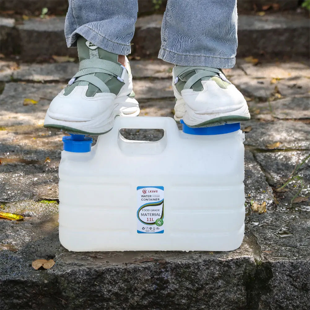 10/11/12L Drinking Water Container with Spigot Leakproof Camping Water Tank Large Capacity