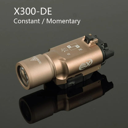 Tactical Surefire X300 X300U X300UH-B XH35 Pistol X300V Scout Light Airsoft Weapons Strobe Flashlight Hunting Gun Gear