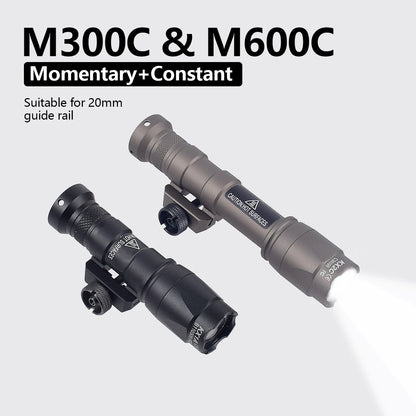 Surefire M600C M600 M300 X300 Ultra Tactical Scout Light Airsoft Rifle Weapons Flashlight Picatinny Mount Hunting for Olight