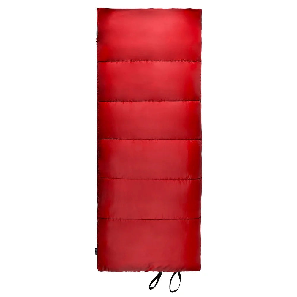50F Warm Weather Sleeping Bag Compact Lightweight Camping Washable Insulated Polyester Fabric Stuff Sack