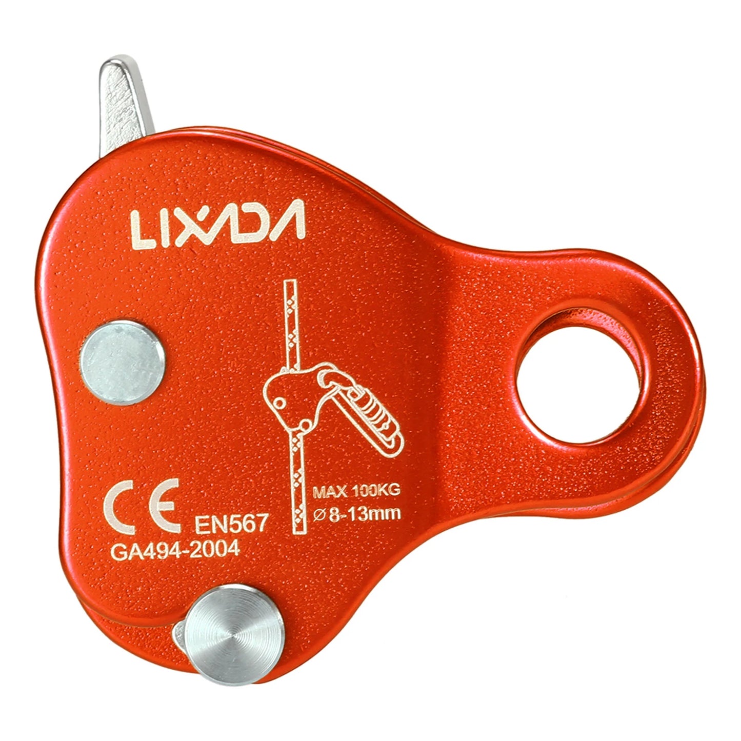 Climbing Ascender Lixada Climbing Protective Ascender 220LB Climbing  Device Rope Grip Outdoor Climbing Rigging 8-13MM Rope