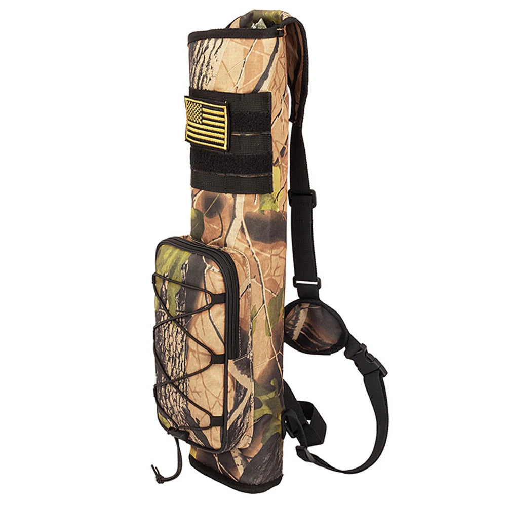 Archery Bow Holder Compound Recurve Bow Quiver Storage Bag Bottom Thickening Adjustable Strap