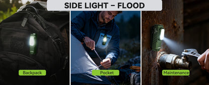 SOFIRN Mini ST10 1000LM EDC Flashlight USB C 14500 Rechargeable with Red Light 660NM Magnetic Tail & Clip
