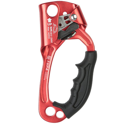 Hand Ascender Vertical Rope Ascender Rock Climbing Equipment 140kg Bearing Capacity