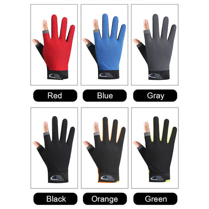 Winter Fishing Gloves 2 Cut Fingers Sport Cycling Mitten Men Women Breathable Anti-slip Antiskid Fishing Wear Outdoor Fishing