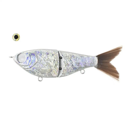 12cm  Unpainted Glider Swimbait Blank Artificial Slow Sinking Swim Bait