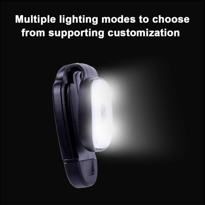 2-10PCS LED Clip Flashlight USB Charging LED Multifunction Lightweight Warning Lights for Night Walking
