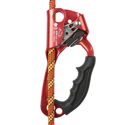 Hand Ascender Vertical Rope Ascender Rock Climbing Equipment 140kg Bearing Capacity