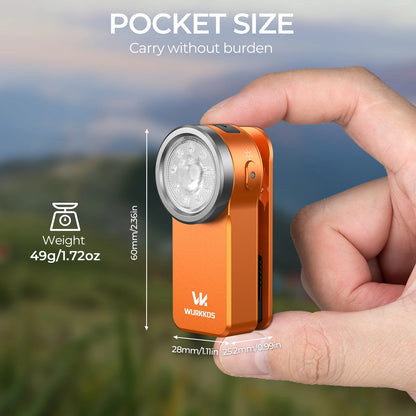 Wurkkos HD03 680LM Mini Clip Light USB Rechargeable Pocket Flashlight  with Magnet