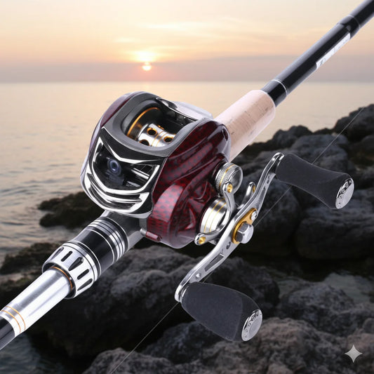 1pc Baitcasting Fishing Reel Saltwater Freshwater Lightweight Reels Sports And Entertainment Fishing Tackle（without fishing rod）