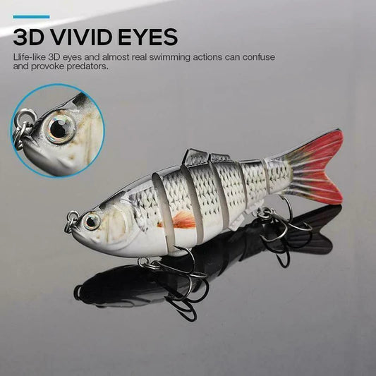 5pcs Bionic Fishing Lure fishhooks set Lifelike Fish Bait Artificial Swimbaits hook for Freshwater Saltwater Fishing Accessories