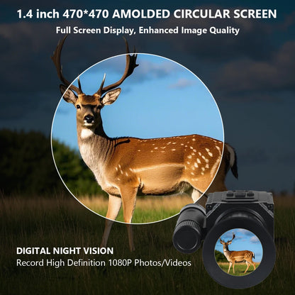 Megaorei NK006 Helmet Night Vision Monocular Long-Distance Infrared 5X Zoom 1080P