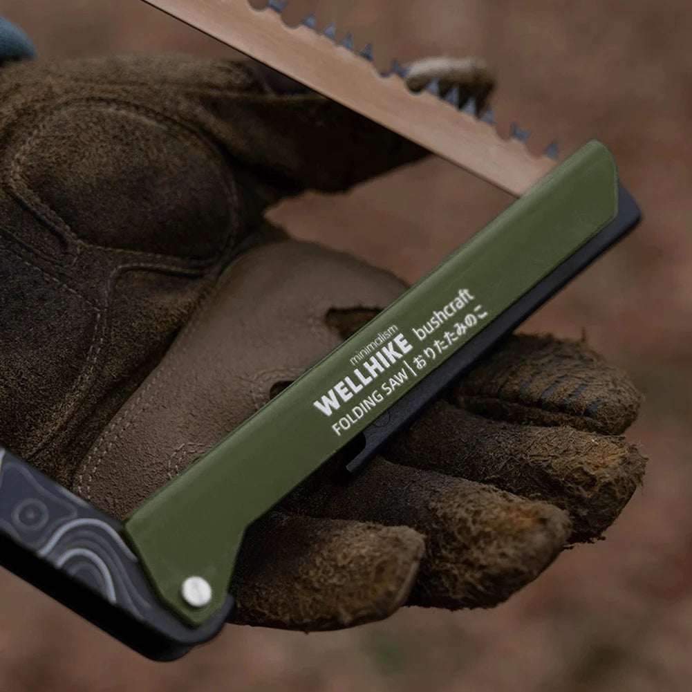 Folding Saw with Storage Bag Portable Wood Saw Aluminum Alloy Camping