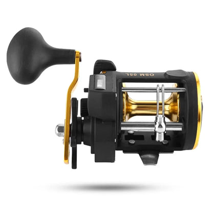 Right Hand Drum Wheel Boat Sea Linecounter Reel