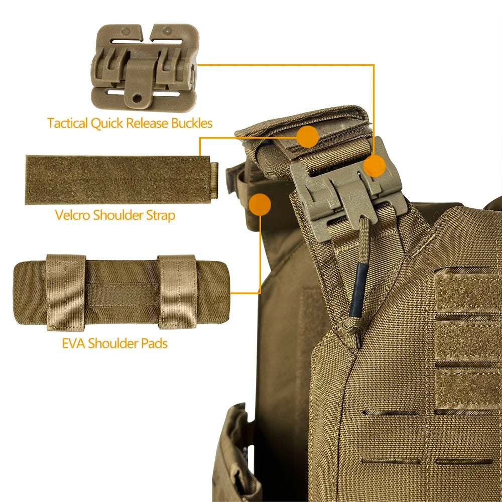 1000D Nylon FS Style Strandhogg laser cutting quick release tactical vest