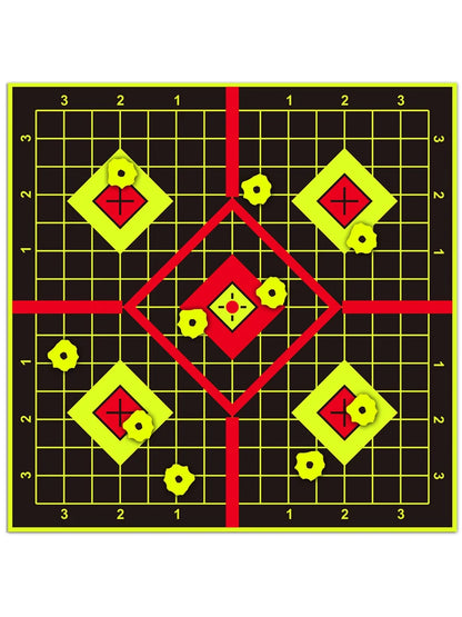 JOAXOR Splatter Adhesive Targets Stickers With Yellow Effect Square 12x12 Inch