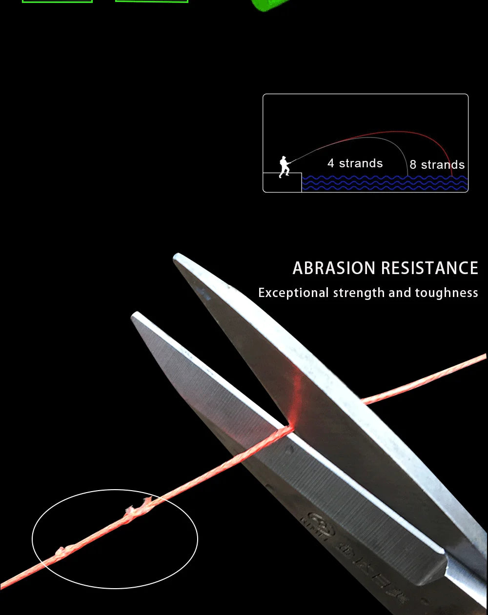 JOF 8 Strands 1000M 500M 300M Carp Fishing Line Braided PE Multifilament X8 Threads Weaves 20-100LB Peche Accessoire