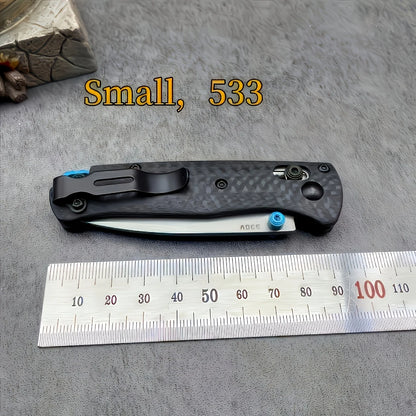 BM 535/533 Folding Knife with Shaft Lock - High Hardness S35V Blade Carbon Fiber Handle -