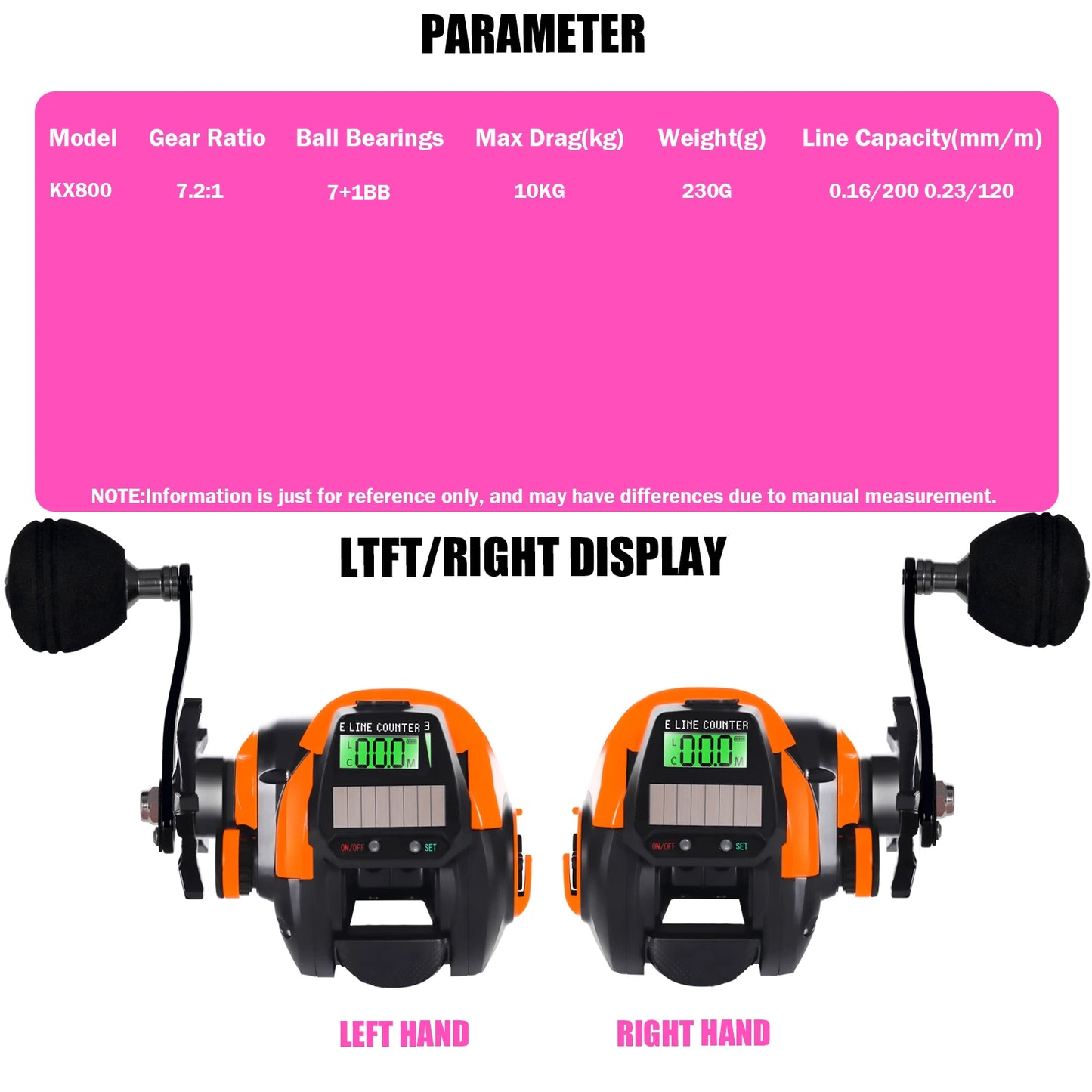 SAMOLLA Fishing Reel USB And Solar Charging Electronic Baitcasting Led Screen 7.2:1 Saltwater Waterproof Cast Drum Wheel Casting