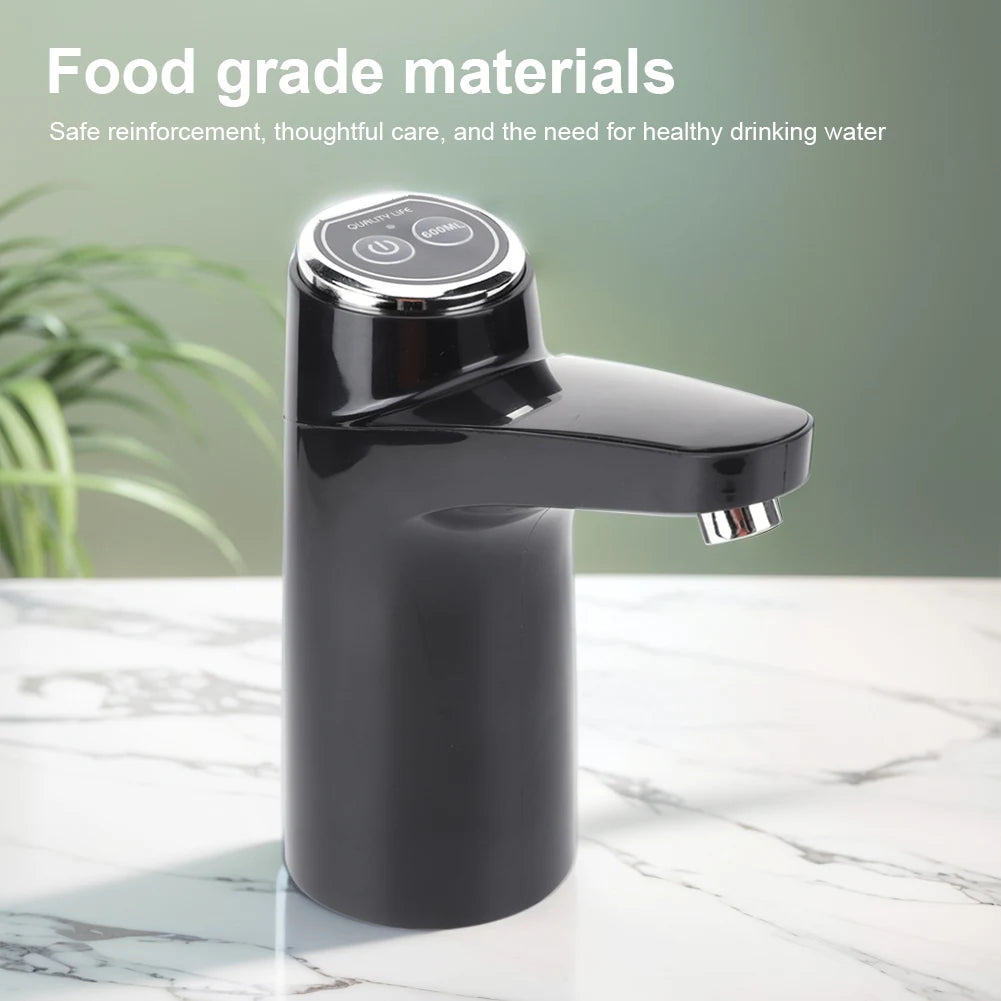 Wireless Water Pumping Device USB Rechargeable Mini Water Pump One Key Switch Auto Water Pump for Camping Water Tank