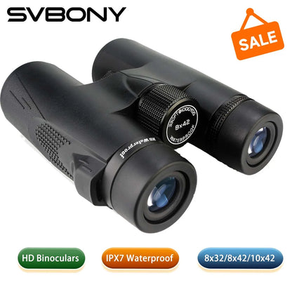 Svbony SV47 Binoculars for Adults, 8x32/8x42/10x42 Bak4 Prism HD FMC Lens Waterproof