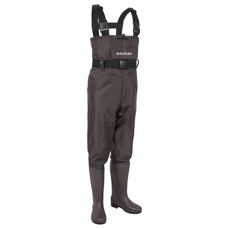 Waterproof Fishing Waders  Chest-Length  With Boots Durable Breathable Overalls Kit for Men Women Outdoor Raft Hunting