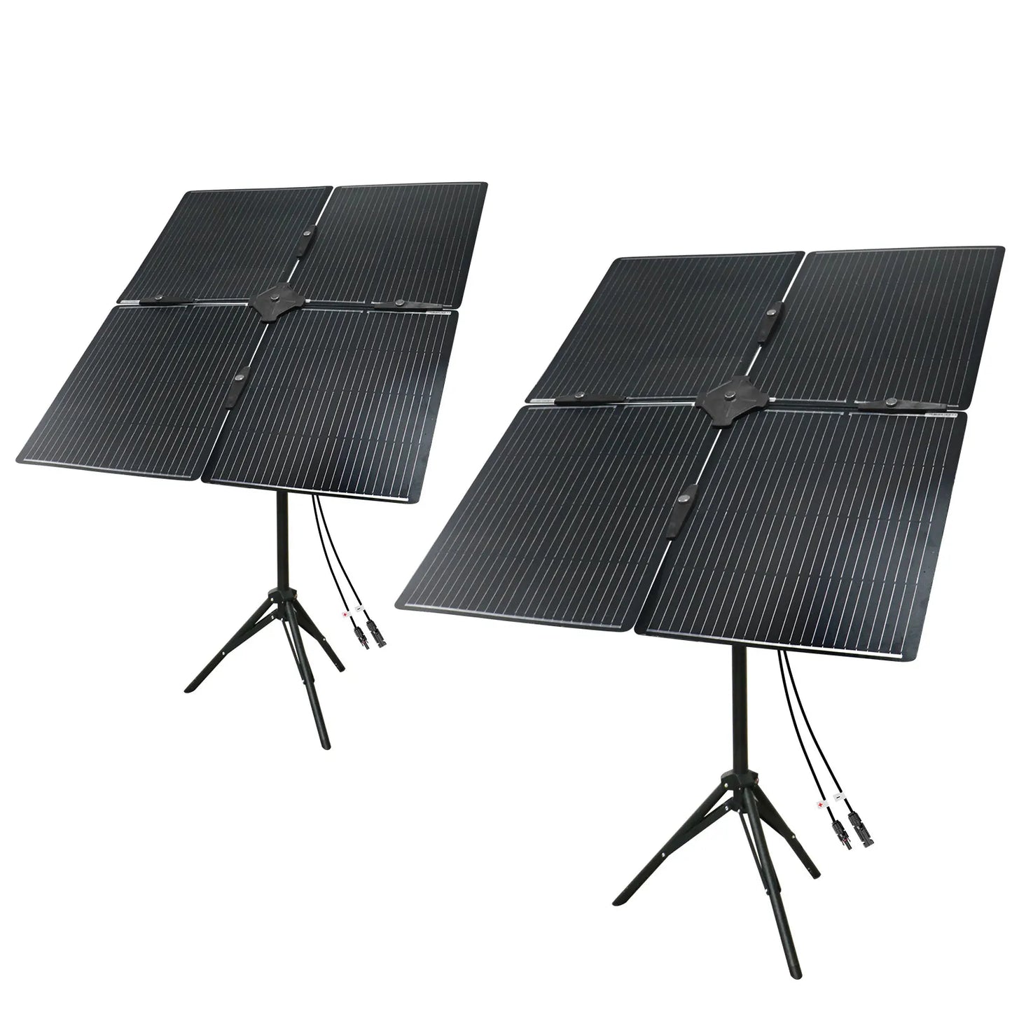 DOKIO 400W Portable Detachable & Adjustable Angle Blade Solar Panel Kit (8x50W)