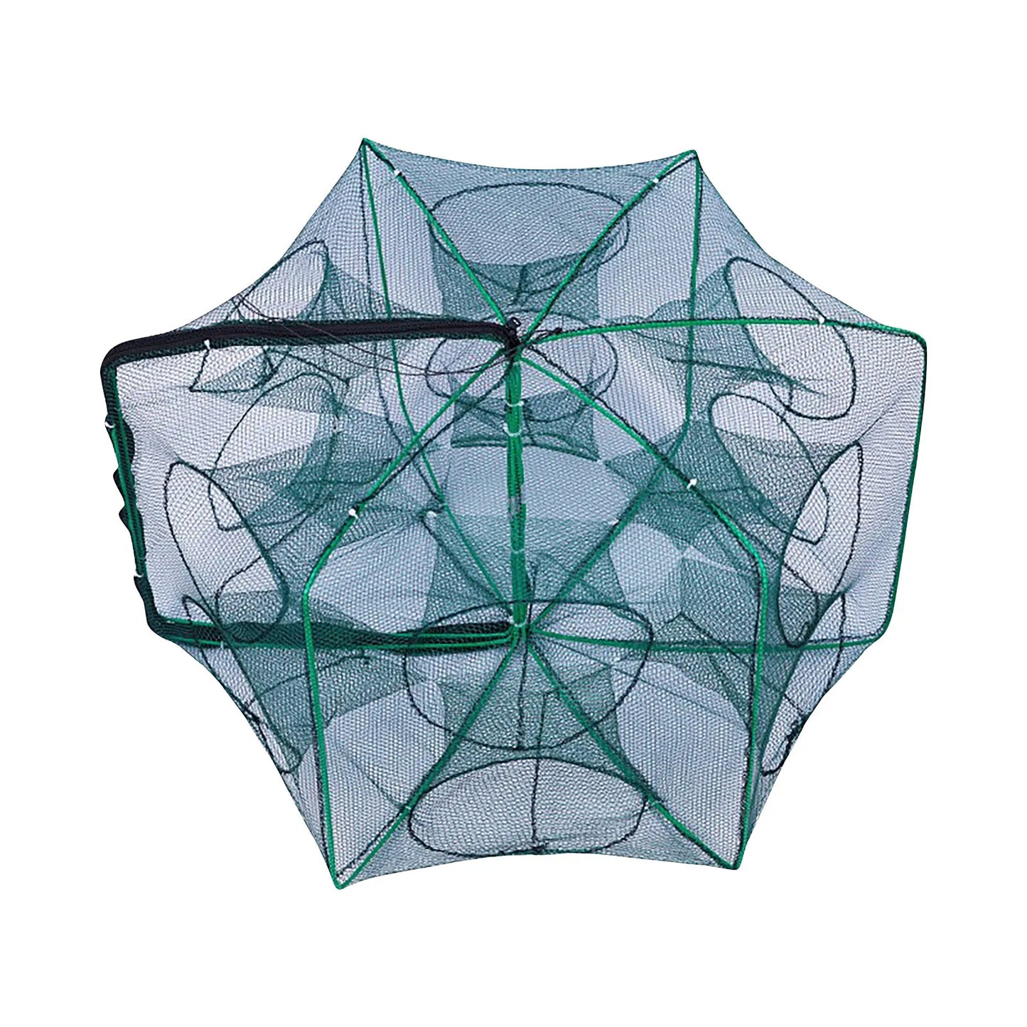 Folding lobster cage 2025  fish shrimp crayfish crab fishing net nylon material