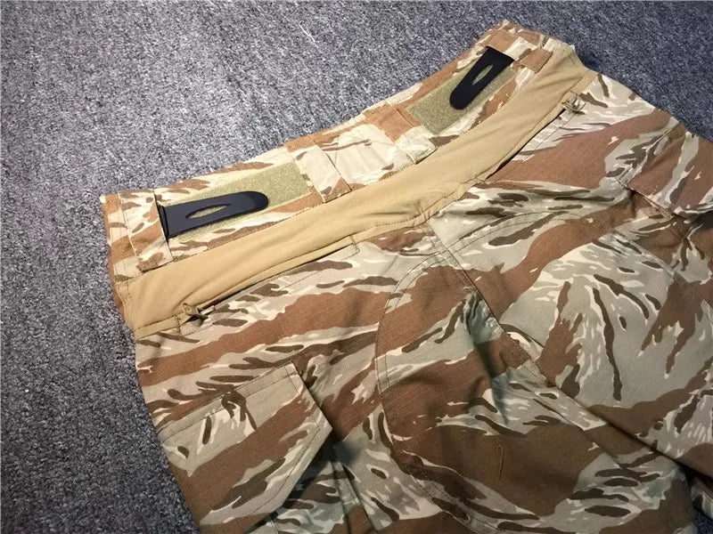 Desert Tiger Spotted Frog Suit Set, Outdoor Sports, G3 Frog Skin, Combat Pants, Training Suit, Gold, Tactical Top